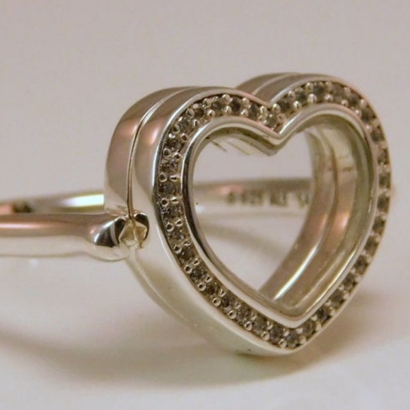 Pandora Jewelry Authentic New Pandora Floating Heart Locket Ring